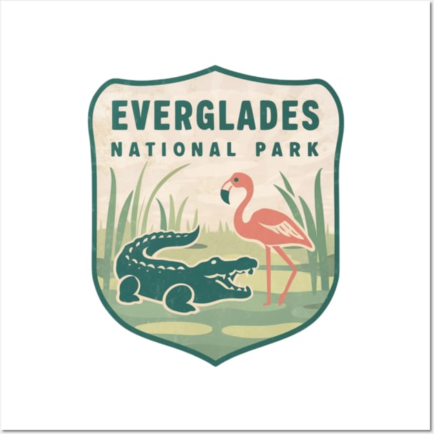 Everglades National Park Vintage Emblem Wall Art by Perspektiva